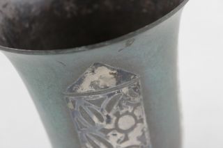 5 x Assorted Vintage Decorative Metal Vases Inc ART NOUVEAU Pair,  Danish & Brass 11