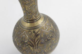 5 x Assorted Vintage Decorative Metal Vases Inc ART NOUVEAU Pair,  Danish & Brass 9