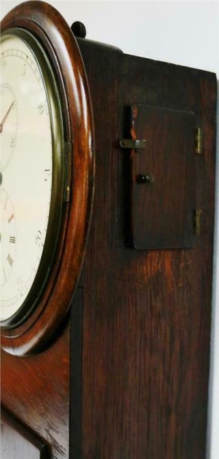 Rare Antique English 8 Day Weight Driven Public Precision Regulator Wall Clock 5