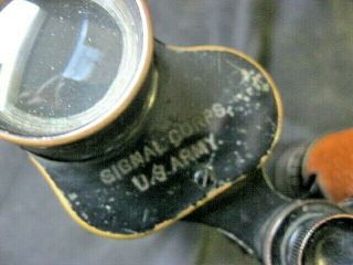 Vintage Bausch & Lomb Signal Corps U.  S.  Army Binoculars 7