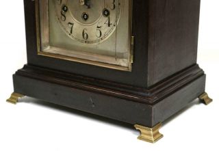 Antique Westminster Chime Musical Bracket Clock 8 Day Junghans Mantel Clock 3
