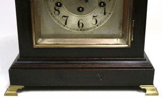 Antique Westminster Chime Musical Bracket Clock 8 Day Junghans Mantel Clock 4