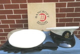 Bancroft Us Navy Chief Petty Officer Visor Cap & Extra Covers