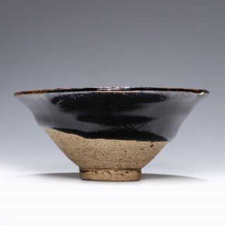 Chinese Rare Old Cizhou Russet Splashed Porcelain Bowl Yuan Dynasty Sa81