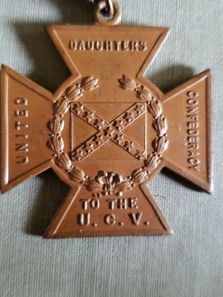 CIVIL WAR CONFEDERATE SOUTHERN CROSS OF HONOR UCV 6