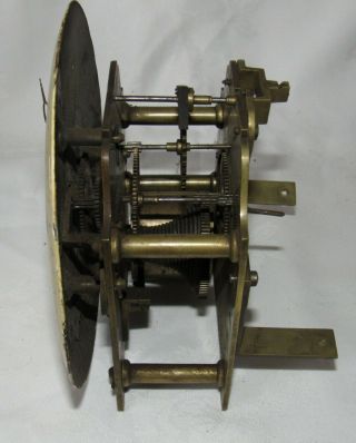 Great English Fusee Bracket Clock Movement & 7in Convex Dial 2