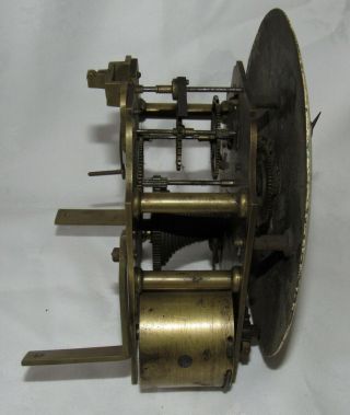 Great English Fusee Bracket Clock Movement & 7in Convex Dial 4