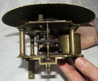 Great English Fusee Bracket Clock Movement & 7in Convex Dial 5