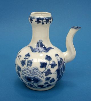 CHINESE BLUE & WHITE EXPORT PORCELAIN KENDI/ DRINKING EWER 18th / 19th century 11