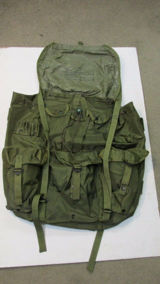 US Military OD Nylon Large Alice Pack Field LC1 NOS RUCK ONLY 1986 1992 7