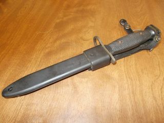 Black Us M 7 Bayonet Knife All Black M 10 Sheath