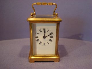 Brass Carriage Clock With Key