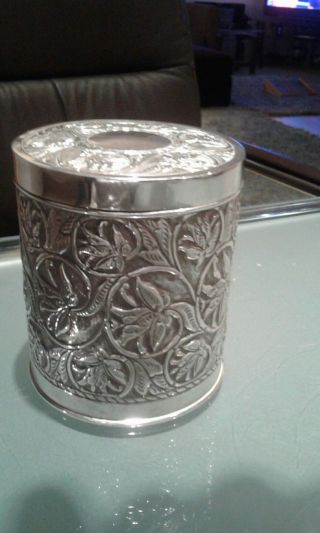 Antique Islamic Persian? ? Silver Pot And Cover 96grams