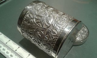ANTIQUE Islamic Persian? ? SILVER pot and cover 96grams 4