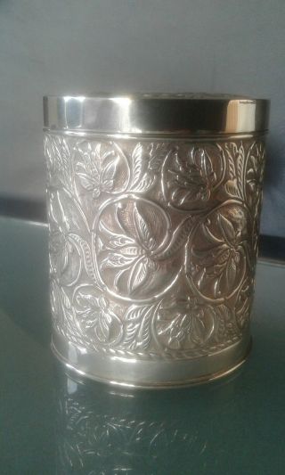 ANTIQUE Islamic Persian? ? SILVER pot and cover 96grams 9
