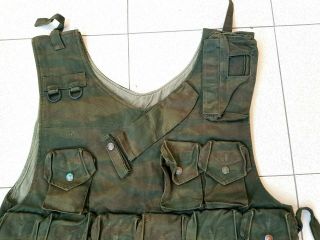 RARE Bosnian Serb Army green tigerstripe camouflage assault vest Serbian war 3