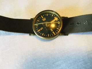 Vintage W.  C.  Co.  Waltham Clock Co.  U.  S.  Military Survival Wrist Compass