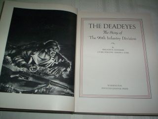 THE DEADEYES STORY OF THE 96TH INFANTRY DIVISION BY DAVIDSON 1ST EDITION 1947 2