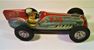 TIN FRICTION 1950 ' S OPEN WHEEL J.  T.  T.  - 14 RACER RACE CAR CUSTOMIZED NOMURA JAPAN 5