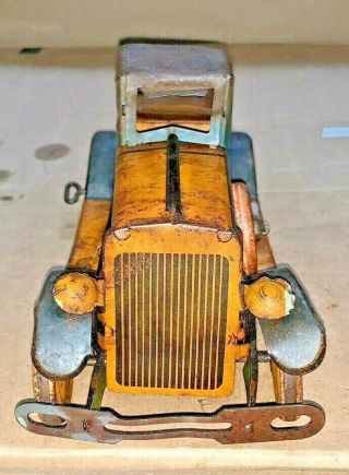 1920 ' s / 1930 ' s MARX TIN WIND - UP CADILLAC COUPE BALLOON CORD TIRES CAR 2