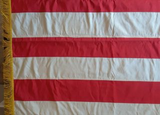 Vintage American Flag 48 Star Gold Color Trim 4