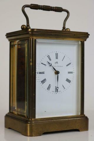 LARGE & HEAVY CARRIAGE CLOCK by MATTHEW NORMAN of SWIZERLAND repair 8