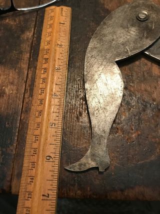 Revolutionary War 18th Early 19th Century Thick Forged Iron Leg Shaped Calipers 3