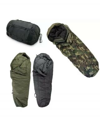 Us Army Ecw Gore - Tex Sleeping Bag Camo Woodland 4 Part Modular Sleep System