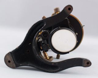 RARE 1913 Antique E.  Leitz First Binocular Microscope,  Brass & Iron Scientific 12