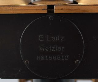 RARE 1913 Antique E.  Leitz First Binocular Microscope,  Brass & Iron Scientific 6