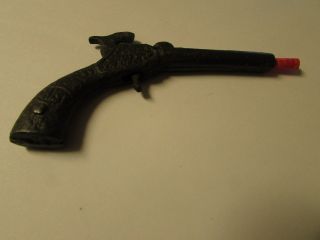 Fine Antique Rare & Early 1875 Daisy Cast Iron Toy Cap Pistol By Stevens