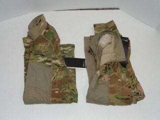 Military Surplus Multicam Massif 1/4 Zip Army Combat Shirts X 2 Fr Large