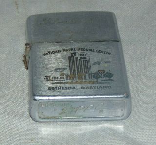 National Naval Medical Center Bethesda,  Maryland Zippo Lighter 1973 U.  S.  Navy 4