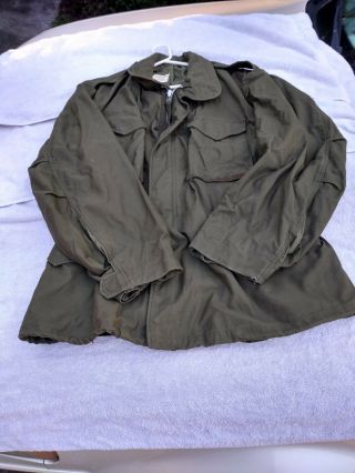 Vietnam Era M - 65 Us Army Field Jacket Coat Xl 1970 Uniform War Date Rare Size