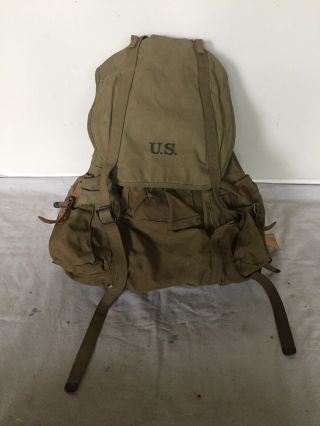 Ww2 Us Army Mountain Rucksack With Frame 1942