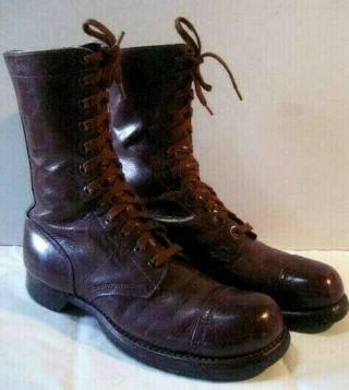Vintage Heavy Corcoran Brand Of Quality - Cordavan Military Boots 30105302 - 9b