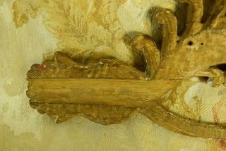 Sublime Antique French Carved Wood Gilded Mount / Pediment / Ciel De Lit,  19th C 11