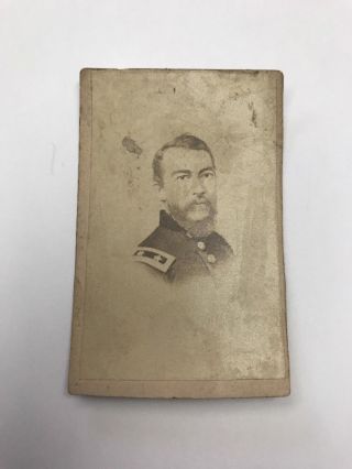 Antique Union General Phillip Sheridan Cdv Photo; Cursive Wrote Name On Back
