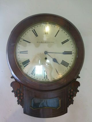 Antique W.  Galloway & Sons Leeds Clock Rare William Galloway Of Leeds Clock