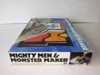 Vintage 1978 Tomy MIGHTY MEN & MONSTER MAKER Toy Stencil/Drawing Kit 6