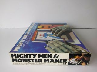 Vintage 1978 Tomy MIGHTY MEN & MONSTER MAKER Toy Stencil/Drawing Kit 7