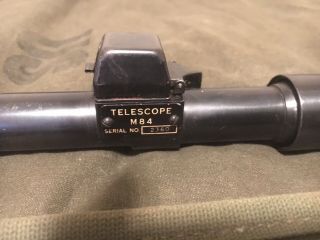 Us Gi M84 Scope With Case,  In Great Shape