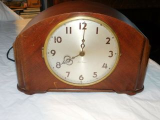 art deco Seth Thomas mantle clock antique 8 chime electric mantel old 11