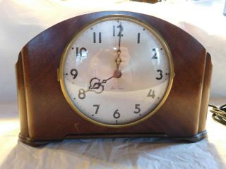 Art Deco Seth Thomas Mantle Clock Antique 8 Chime Electric Mantel Old