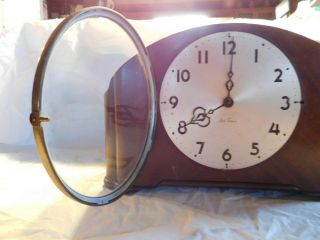 art deco Seth Thomas mantle clock antique 8 chime electric mantel old 3