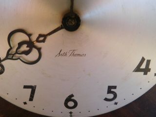art deco Seth Thomas mantle clock antique 8 chime electric mantel old 5