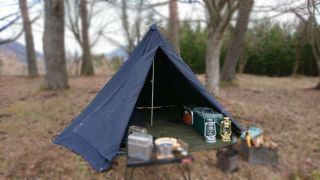 Polish Blue Army Nos Military Laavu Tent 2 Person 2x Poncho Shelter Tarp Half S2