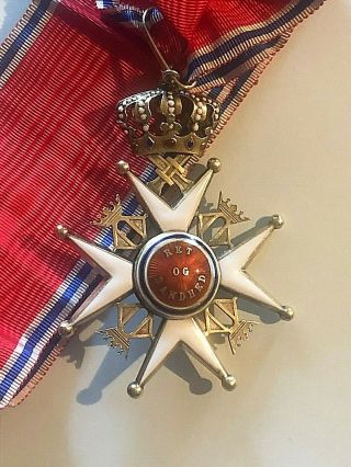 NORWAY,  KINGDOM.  A ROYAL ORDER OF SAINT OLAF,  GRAND CROSS,  BY J.  TOSTRUP,  C.  1940 4