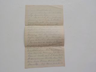 Civil War Confederate Letter 1863 Enemy Artillery Until Dark Sweetwater Tennesse