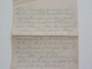 Civil War Confederate Letter 1863 Enemy Artillery Until Dark Sweetwater Tennesse 5